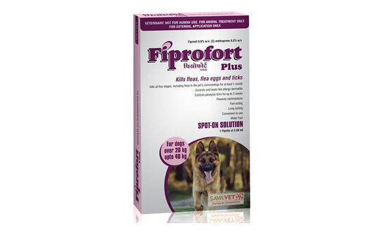 Fiprofort Plus Spot- Ticks & Fleas Solution for Dogs (20-40 kg)